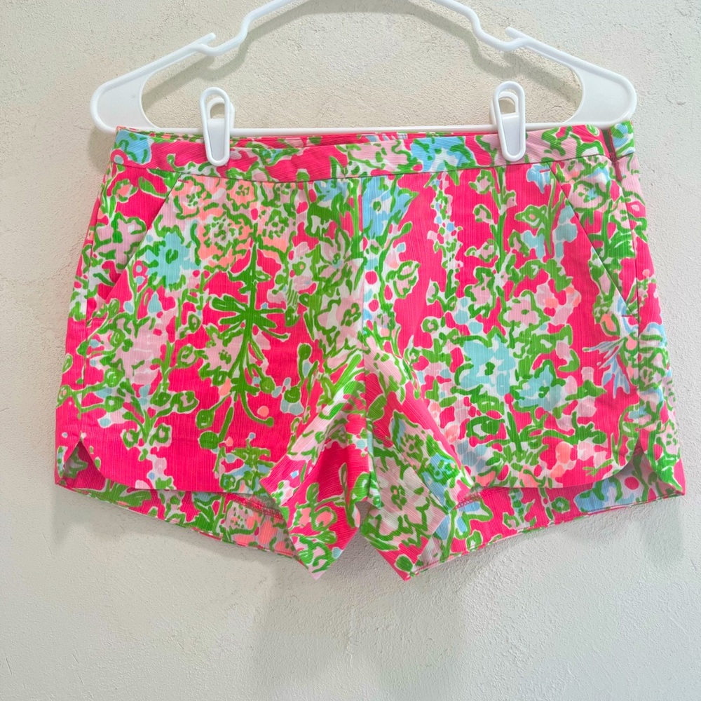 Lilly Pulitzer Adie Short in Flamingo Pink Southern Charm Size 4